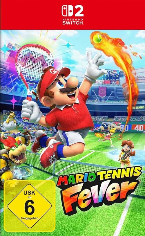 Cover zum Nintendo Spiels zu "Mario Tennis Fever".