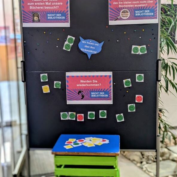 Foto zum Besucherfeedback zur "Nacht der Bibliotheken"-Veranstaltung